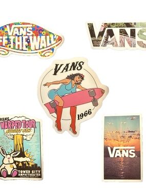Vans Sticker Lot Warped Tour Off The Wall Skateboarding Music Festival Decals